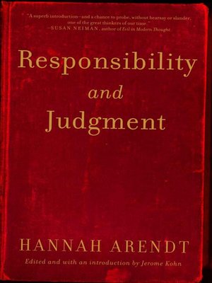 Responsibility and Judgment - ebook